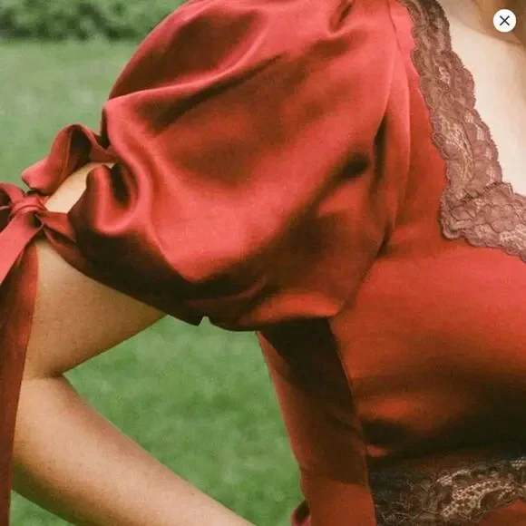 Reformation Burgundy Maxi Dress - Picture 2 of 6